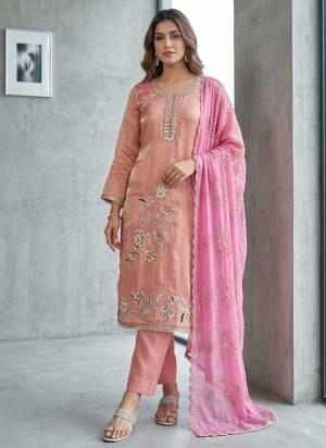Looking These Suit in Fine Colored Pair With Bottom And Dupatta.These Top Are Salsa And Dupatta Are Fabricated On Nazmin Pair With Rayon Bottom.Its Beautified With Designer Bits Embroidery Work.