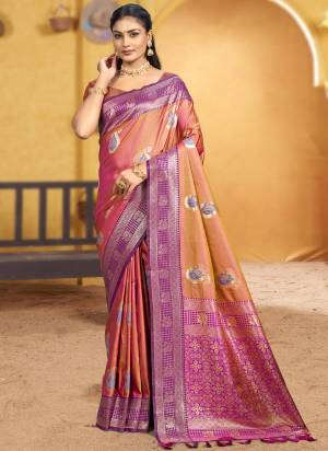 Looking These Fastive And Party Wear Saree in Fine Colored.These Saree And Blouse is Fabricated On Soft Silk.Its Beautified With Woven Jacquard Designer.