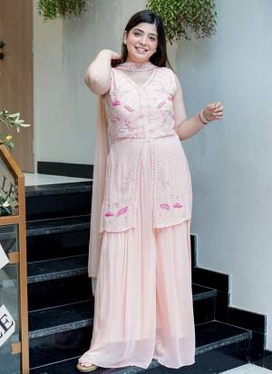 Looking These Suit in Fine Colored Pair With Bottom And Dupatta.These Top Are Georgette And Bottom Are Fabricated On Georgette Pair With Georgette Dupatta.Its Beautified With Designer Embroidery Work.