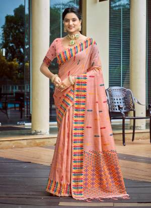 Looking These Fastive And Party Wear Saree in Fine Colored.These Saree And Blouse is Fabricated On Assam Silk.Its Beautified With Woven Jacquard Multy Thread Designer.