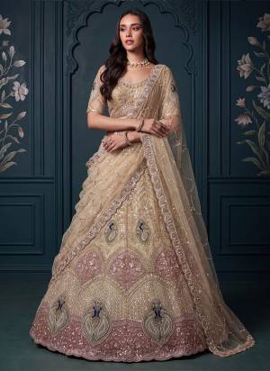 For A Fancy Designer Look,Grab These Lehenga Choli With Dupatta in Fine Colored.These Lehenga And Choli Are Net And Dupatta Are Fabricated On Soft Net Pair.Its Beautified With Jari,Sequance Embroidery,Motif Crystel Beads Hand Work. 