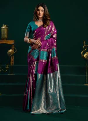 Looking These Fancy Party Wear Saree in Fine Colored.These Saree Are Soft Silk And Blouse is Soft Silk Fabricated.Its Beautified With Woven Multy Thread,Jari Designer.