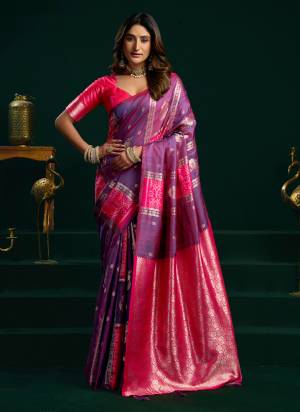 Looking These Fancy Party Wear Saree in Fine Colored.These Saree Are Soft Silk And Blouse is Soft Silk Fabricated.Its Beautified With Woven Multy Thread,Jari Designer.