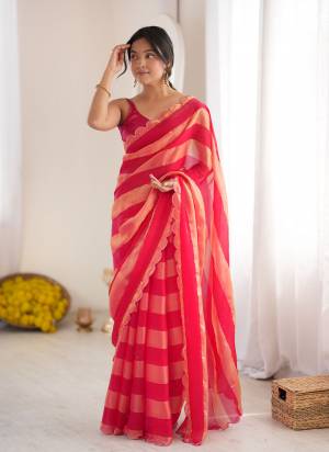 Looking These Fancy Party Wear Saree in Fine Colored.These Saree Are NC Satin And Blouse is Diamond Silk Fabricated.Its Beautified With Woven Lining Pattern Designer.