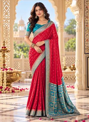 Attractive These Party Wear Saree in Fine Colored Pair With Blouse.These Saree and Blouse Are Fabricated On Satin Silk.Its Beautified With Woven Jari Designer.