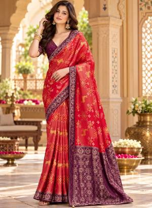 Attractive These Party Wear Saree in Fine Colored Pair With Blouse.These Saree and Blouse Are Fabricated On Satin Tissue.Its Beautified With Woven Jari Designer.