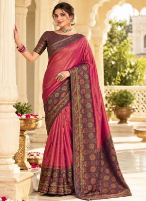 Attractive These Party Wear Saree in Fine Colored Pair With Blouse.These Saree and Blouse Are Fabricated On Satin Tissue.Its Beautified With Woven Jari Designer.