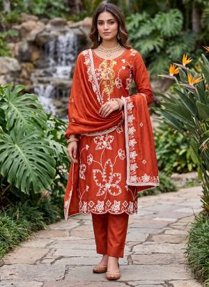 Looking These Suit in Fine Colored Pair With Bottom And Dupatta.These Top Are PV Cotton And Dupatta Are Fabricated On Nazmin Pair With Dul Santoon Bottom.Its Beautified With Designer Embroidery Work.