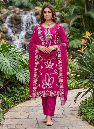 Looking These Suit in Fine Colored Pair With Bottom And Dupatta.These Top Are PV Cotton And Dupatta Are Fabricated On Nazmin Pair With Dul Santoon Bottom.Its Beautified With Designer Embroidery Work.