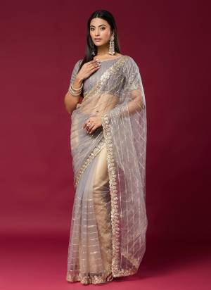 Looking These Fancy Party Wear Saree in Fine Colored.These Saree Are Soft Net And Blouse is Soft Net Fabricated.Its Beautified With Designer Sequance Embroidery With Cut Work.