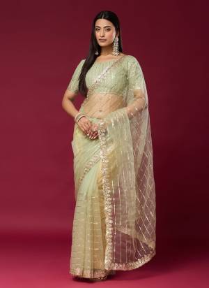 Looking These Fancy Party Wear Saree in Fine Colored.These Saree Are Soft Net And Blouse is Soft Net Fabricated.Its Beautified With Designer Sequance Embroidery With Cut Work.