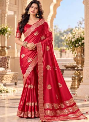 Looking These Party Wear Fancy Saree in Fine Colored Pair With Blouse.These Saree and Blouse Are Fabricated On Satin Tissue.Its Beautified With Wevon Jacquard Designer.