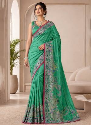 Looking These Party Wear Fancy Saree in Fine Colored Pair With Blouse.These Saree and Blouse Are Fabricated On Satin.Its Beautified With Wevon Designer With Swarovski Work.