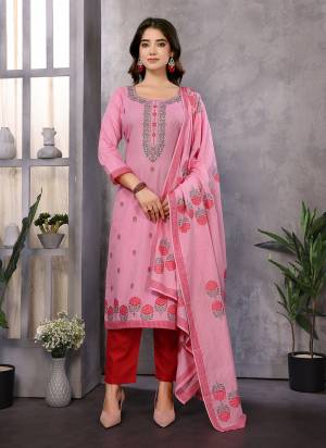 Looking These Beautiful Party Wear Designer Readymade Suits.These Top And Bottom Are Cotton And Dupatta is Fabricated On Cotton.Its Beautified With Designer Embroidery Work.