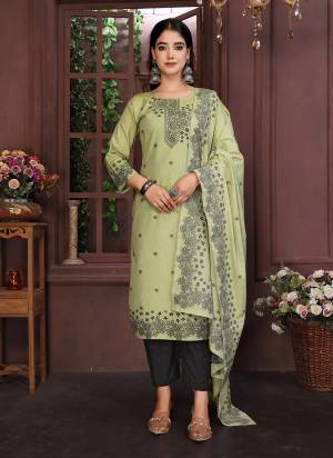 Looking These Beautiful Party Wear Designer Readymade Suits.These Top And Bottom Are Cotton And Dupatta is Fabricated On Cotton.Its Beautified With Designer Embroidery Work.