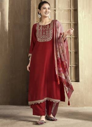 Looking These Beautiful Party Wear Designer Readymade Suits.These Top And Bottom Are Chanderi And Dupatta is Fabricated On Organza.Its Beautified With Designer Embroidery Work.