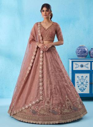 For A Fancy Designer Look,Grab These Lehenga Choli With Dupatta in Fine Colored.These Lehenga And Choli Are Silk And Dupatta Are Fabricated On Silk Pair.Its Beautified With Peacock Jari,Sequance,Multy Thread Embroidery,Crystel Hand Work. 