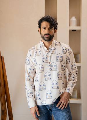 For A festive Wear,Grab These Readymade Short Kurta in Fine Colored.These Kurta is Fabricated On Swiss Linen With Designer Printed.Buy Now.