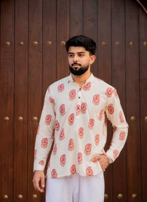 For A festive Wear,Grab These Readymade Short Kurta in Fine Colored.These Kurta is Fabricated On Swiss Linen With Designer Printed.Buy Now.
