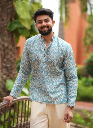 For A festive Wear,Grab These Readymade Short Kurta in Fine Colored.These Kurta is Fabricated On Swiss Linen With Designer Printed.Buy Now.