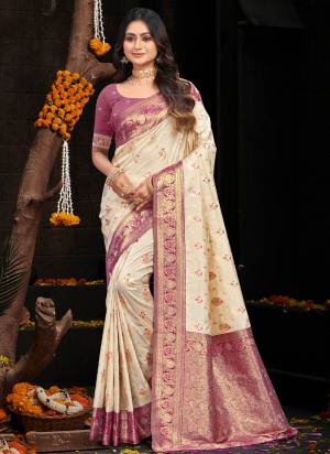 Looking These Fastive And Party Wear Saree in Fine Colored.These Saree And Blouse is Fabricated On Silk.Its Beautified With Woven Jacquard Designer.