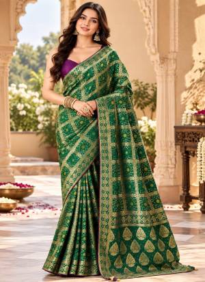 Attractive These Party Wear Saree in Fine Colored Pair With Blouse.These Saree and Blouse Are Fabricated On Satin Silk.Its Beautified With Woven Designer.