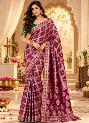 Attractive These Party Wear Saree in Fine Colored Pair With Blouse.These Saree and Blouse Are Fabricated On Satin Silk.Its Beautified With Woven Designer.