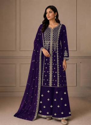 Garb These Designer Plazzo Suit in Fine Colored Pair With Bottom And Dupatta.These Top Are Georgette And Dupatta Are Fabricated On Georgette Pair With Georgette Bottom.Its Beautified With Santoon Inner.Its Beautified With Heavy Designer Embroidery Work.