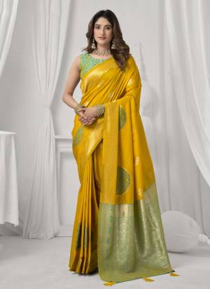Looking These Fancy Party Wear Saree in Fine Colored.These Saree Are Soft Silk And Blouse is Soft Silk Fabricated.Its Beautified With Woven Jacquard Designer.