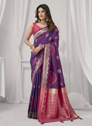 Looking These Fancy Party Wear Saree in Fine Colored.These Saree Are Soft Silk And Blouse is Soft Silk Fabricated.Its Beautified With Woven Jacquard Designer.