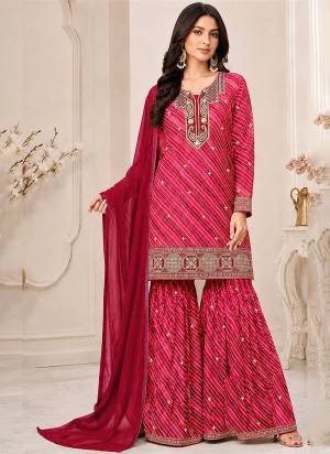 Looking These Party Wear Designer Sharara Suits in Fine Colored Pair With Dupatta.These Top Are Georgette And Dupatta Are Fabricated On Nazmin Pair With Georgette Bottom And Inner.Its Beautified With Designer Printed,Embroidery Work.