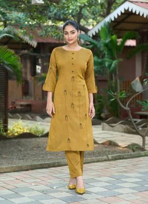 Grab These Beautiful Looking Readymade Kurti With Bottom.These Top And Bottom is Fabricated On Roma Silk.Its Beautified With Designer Embroidery Work.