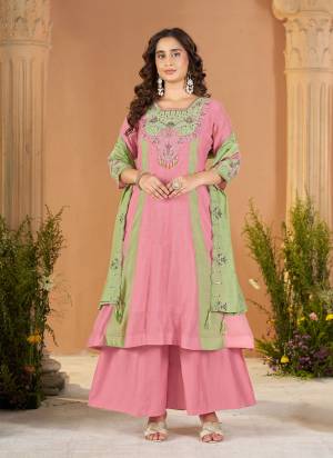 Looking These Beautiful Party Wear Designer Readymade Plazzo Suits.These Top And Dupatta Are Mal Chanderi And Bottom is Fabricated On Viscose Roman Silk.Its Beautified With Designer Multy Thread Embroidery,Hand Work.
