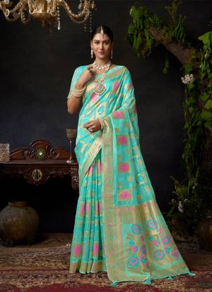 Looking These Fancy Party Wear Saree in Fine Colored.These Saree Are Organza Khadi And Blouse is Organza Khadi Fabricated.Its Beautified With Woven Designer.