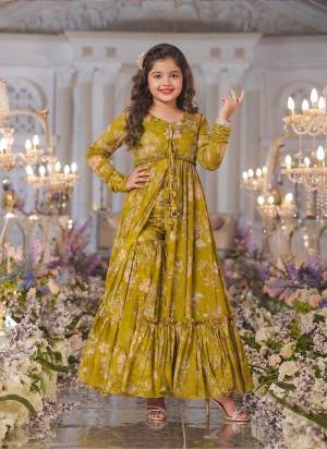 Looking These Beautiful Looking Readymade Indo Western Crop Top,Sharara With Shrug.These Top Are Airtex Chinon And Bottom is Fabricated On Airtex Chinon And Airtex Chinon Shrug.Its Beautified With Designer Digital Printed.