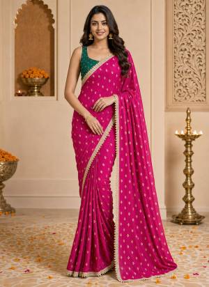 Looking These Party Wear Ready To Wear Saree in Fine Colored.These Saree Are Georgette And Blouse is Georgette Fabricated.Its Beautified With Designer Printed With Lace Border.