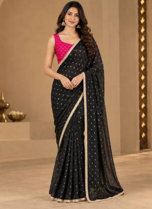 Looking These Party Wear Ready To Wear Saree in Fine Colored.These Saree Are Georgette And Blouse is Georgette Fabricated.Its Beautified With Designer Printed With Lace Border.