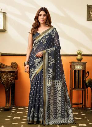 Garb These Fancy Party Wear Saree in Fine Colored.These Saree Are Cotton Silk And Blouse is Cotton Silk Fabricated.Its Beautified With Woven Jacquard Designer.