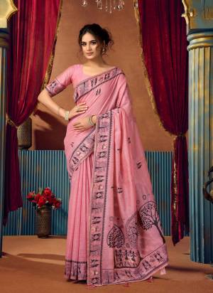 Looking These Fancy Party Wear Saree in Fine Colored.These Saree Are Modal Silk And Blouse is Modal Silk Fabricated.Its Beautified With Woven Warli Designer.
