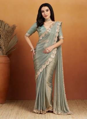 Garb These Party Wear Ready To Wear Saree in Fine Colored.These Saree Are Chiffon And Blouse is Chiffon Fabricated.Its Beautified With Solid Designer Lace Border.