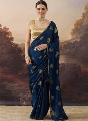 Garb These Party Wear Ready To Wear Saree in Fine Colored.These Saree Are Satin And Blouse is Satin Fabricated.Its Beautified With Solid Designer Foil Printed.