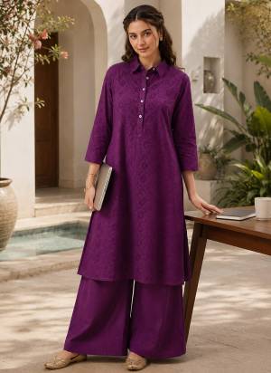 Attrective These Beautiful Looking Readymade Top With Bottom Set.These Top And Bottom Fabricated On Cotton.Its Beautified With Designer Schiffli Embroidery Work.