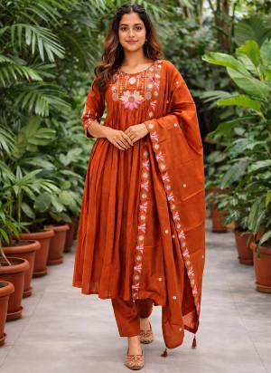 Garb These Beautiful Looking Readymade Suits.These Top And Bottom Are Roman Silk And Dupatta Are Roman Silk Fabricated.Its Beautified With Disigner Multy Thread Embroidery Work.