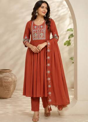 Garb These Beautiful Looking Readymade Suits.These Top And Bottom Are Roman Silk And Dupatta Are Roman Silk Fabricated.Its Beautified With Disigner Multy Thread Embroidery Work.
