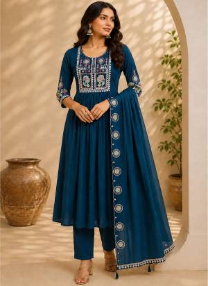 Garb These Beautiful Looking Readymade Suits.These Top And Bottom Are Roman Silk And Dupatta Are Roman Silk Fabricated.Its Beautified With Disigner Multy Thread Embroidery Work.