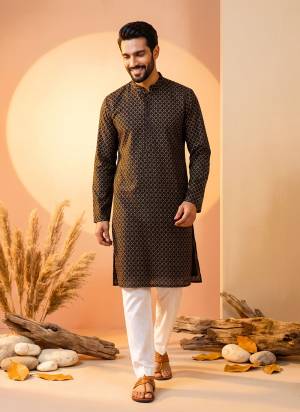 Attractive These Party Wear Mans Wear Kutra Payjama in Fine Color. These Kurta Are Georgette And Payjama Cotton Fabriced With Designer Heavy Embroidery Work .