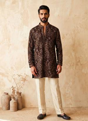 Attractive These Party Wear Mans Wear Kutra Payjama in Fine Color. These Kurta Are Lachaka And Payjama Lachaka Fabriced With Designer Heavy Embroidery Work .