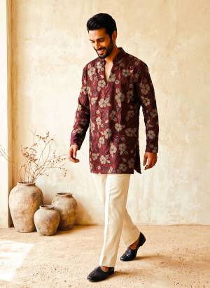 Attractive These Party Wear Mans Wear Kutra Payjama in Fine Color. These Kurta Are Lachaka And Payjama Lachaka Fabriced With Designer Heavy Embroidery Work .