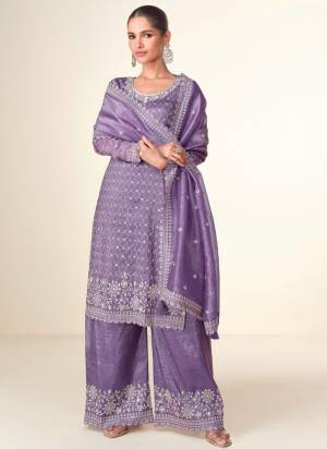 Attractive These Party Wear Free Size Stitched Plazzo Suit in Fine Colored Pair.These Top Bottom And Dupatta Are Tissue Crush And Pair With Santoon Inner.Its Beautified With Heavy Designer Embroidery Work.