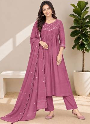 Looking These Beautiful Looking Readymade Suits.These Top And Bottom Are Mul Chanderi And Dupatta Are Mul Chanderi Fabricated.Its Beautified With Disigner Embroidery Work.